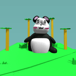 panda habatait