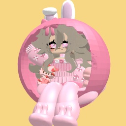 Cute pink pastel girl
