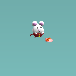 mousey with his snack