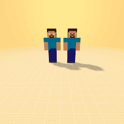 Steve and Herobrine - Minecraft