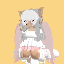 Cute pink and white girl