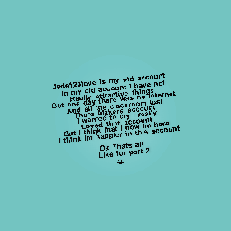 My old account backstory