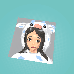 Pixel Cow girl