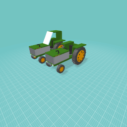 tractors 1 and 2. two tractors