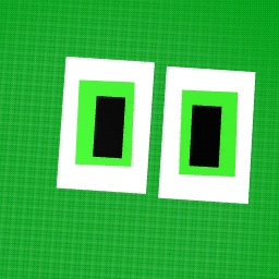 Squared green eyes