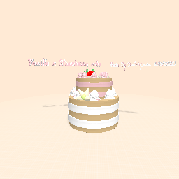 Vanilla x Strawberry Double Cake