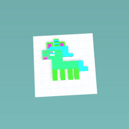 Green unicorn