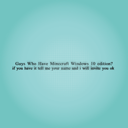 minecraft windows 10 edition