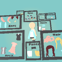 I did the dress up game