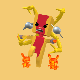 Angry mr hotdog with planes flying past his head