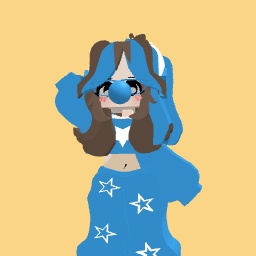 Cute blue girl
