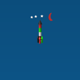 rocket with uae flage color