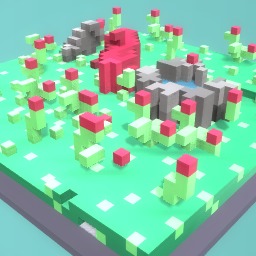 Near the forest by the meadow