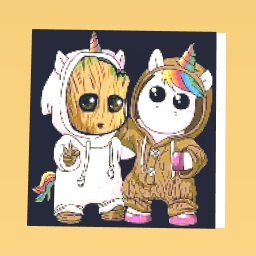 Groot and Unicorn