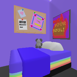 grunge neon bedroom