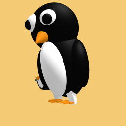 Penguin with feets and blob