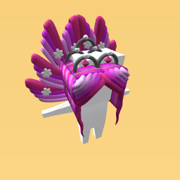 Pretty pink floral hair