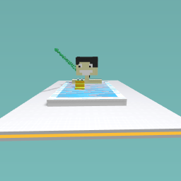 Cute girl having a bath