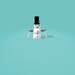 snowman skiing
