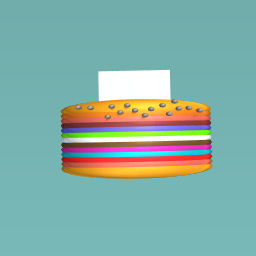 Rainbow hamburger