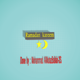 Ramadan card.