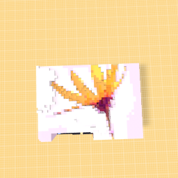 a flower pixel art
