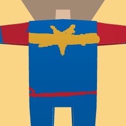 Captain Marvel Terribly drawn suit