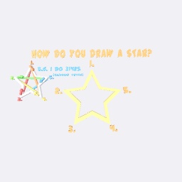 How do you draw a star? ☆