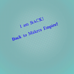 I am BACK :>