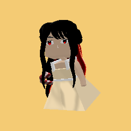 Hestervin her pastel dress