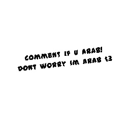 Comment if arab!