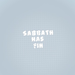 Sabbath has fin