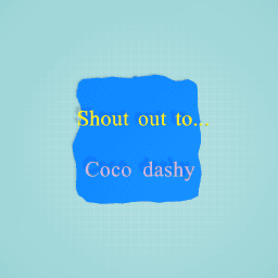 Well done Coco dashy!!!!!