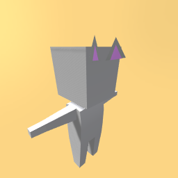 Gray cat ears