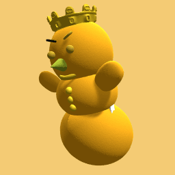 Gold snowman