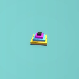 Rainbow piramid stairs