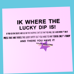 LUCKY DIP!!