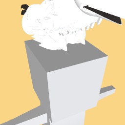 Snowy raptor on your head!
