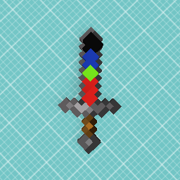 Rainbow sword + 500 damage
