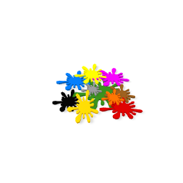 blobs of paint