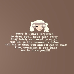 I'll finally draw you