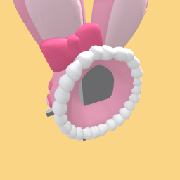 Cute Pink Bunny Hood + HEARTS