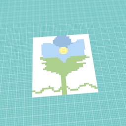 Blue flower