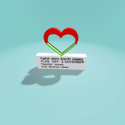 Flag heart for the UAE day