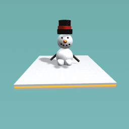Frozeb snow man