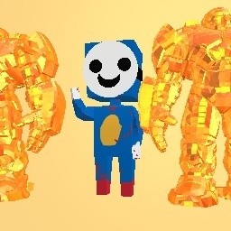 SANIC WITH IRON MAN BODYGUARDS AND A MASK