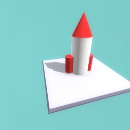 Candy cane rocket