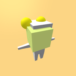 Blondy with yellow buns