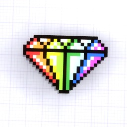 RAINBOW Diamond pixelart
