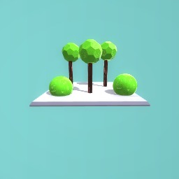 Trees and bushes